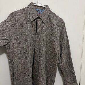 Robert Graham Black Casual Button Down Shirt